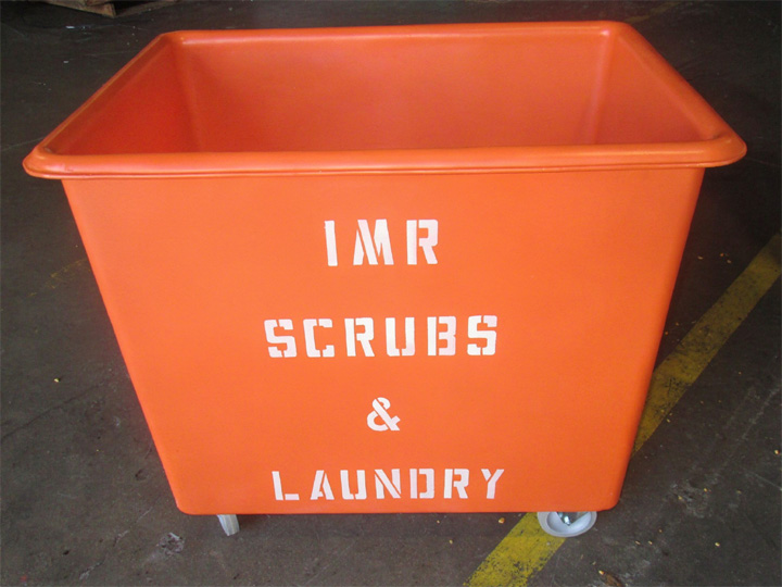Rotomolded 12 Bushel Laundry Cart