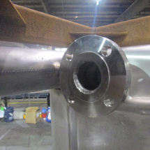 Flange about to be Rotolined