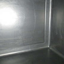 Rotolined corner of Tank