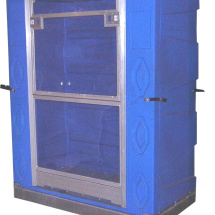 Rotomolded Truck Shipping Container with Tri-Fold Door