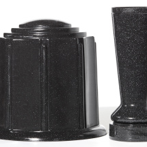 Black Granite Urn & Vase