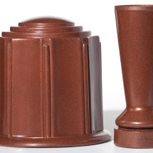 Terra Cotta Granite Cremation Urn &amp; Cemetery Flower Vase