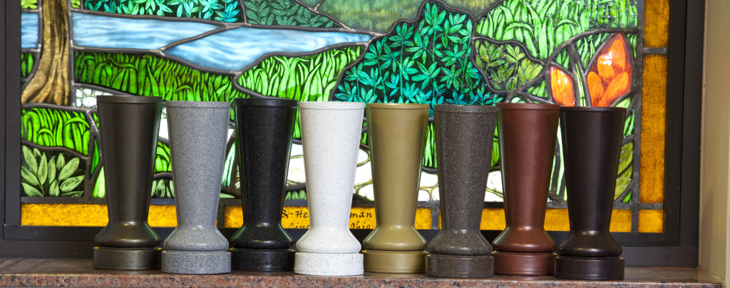 Theft Deterrent Cemetery Vases