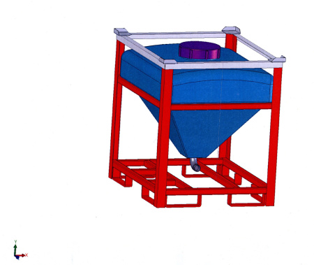 110 Gallon Rotomolded Hopper Bottom Tank Design