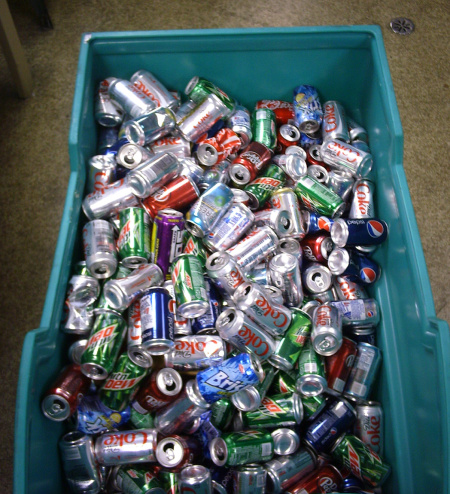 Rotomolded 16 Cubic Foot Cart used for Recycling