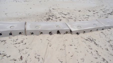 Sandsaver modules nearing complete coverage