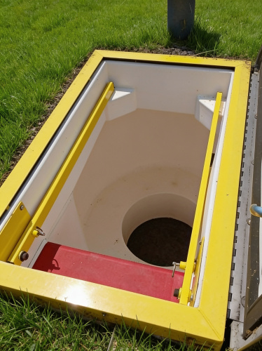 Interior of Granger ISS underground storm shelter.