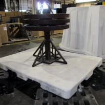 Custom Rotomolded Pallet with 1700 pounds sitting on it!