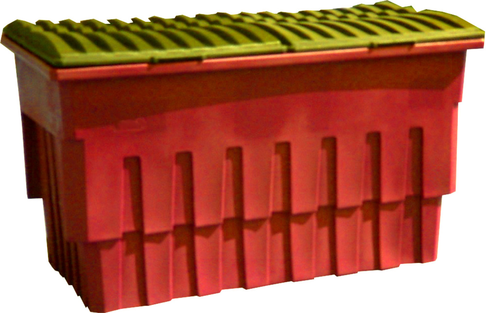 Rotationally Molded Dumpster with Lid